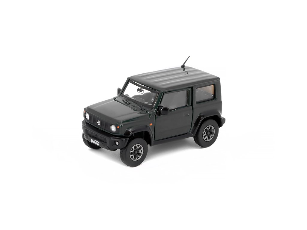Suzuki Jimny JB74 2018 černá 1:64 - BM Creations Suzuki Jimny JB 74 2018 - kovový model auta