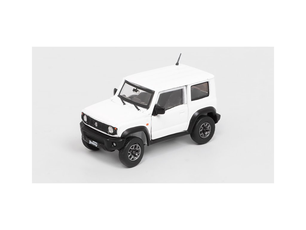 Suzuki Jimny JB74 2018 bílá 1:64 - BM Creations Suzuki Jimny JB 74 2018 - kovový model auta