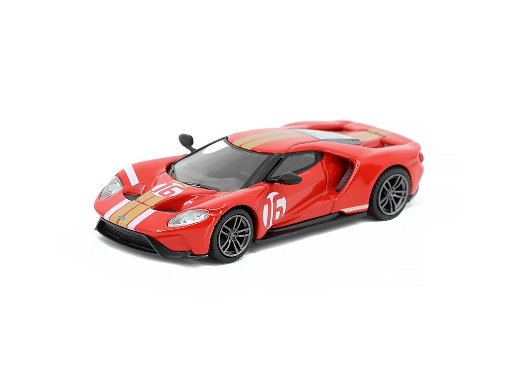 Ford GT #16 Alan Mann Racing 1:64 - MiniGT Ford GT No.16 Alan Mann Heritage Edition - kovový model auta