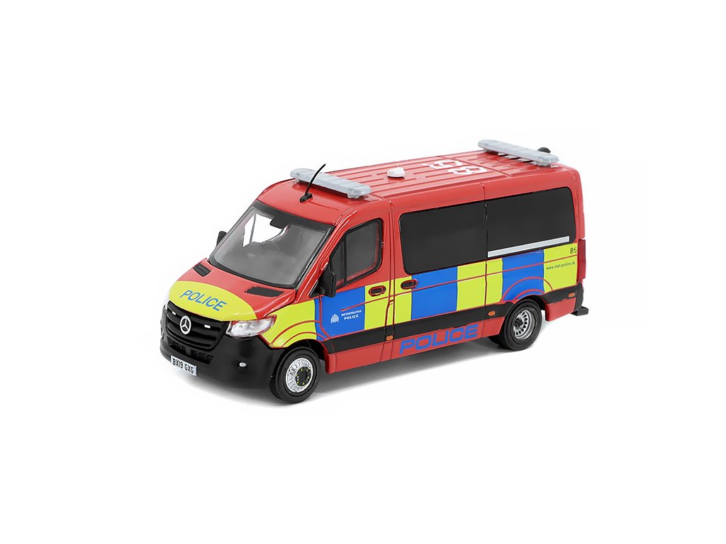 Mercedes-Benz Sprinter UK Police 1:64 - Era Car Mercedes Sprinter 2021 Policie Británie - kovový model auta 1/64
