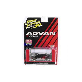 Mitsubishi Lancer Evolution 2004 Advan Yokohama 1:64 - Johnny Lightning Mitsubishi Lancer Evo 2004 Advan - sběratelský model auta