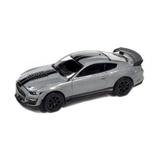 Shelby GT-500 2021 Carbon šedá 1:64 - Auto World Shelby GT 500 2021 Carbon Fiber Track Pack - kovový model auta