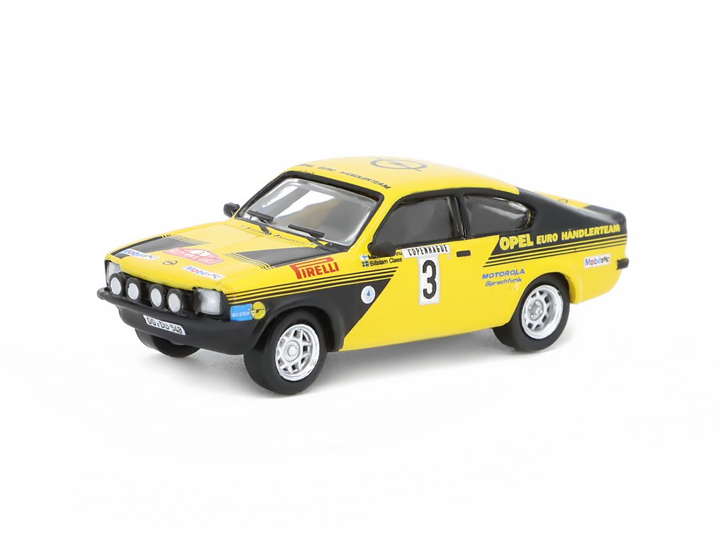 Opel Kadett C GTE #3 Rallye Monte Carlo 1:87 - Brekina Opel Kadett C GT/E No.3 Rally Monte Carlo - kovový model auta