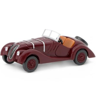 BMW 328 1:87 - Wiking BMW 328 dark red - sběratelský model