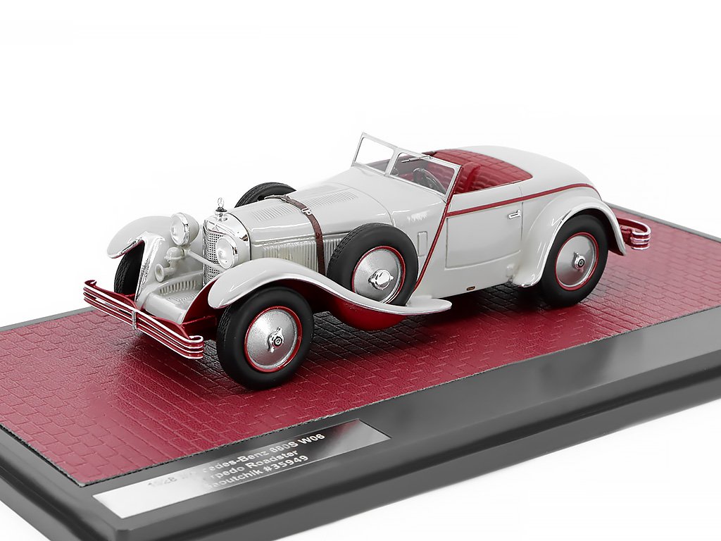 Mercedes-Benz 680S W06 Torpedo Roadster 1928 1:43 - MATRIX Mercedes 680S 1928 Spider - sběratelský model 1/43