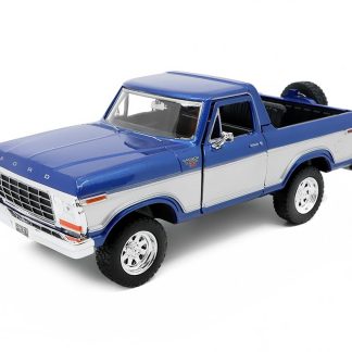Ford Bronco 1978 modrá 1:24 - MOTORMAX Ford Bronco 1978 - kovový model auta