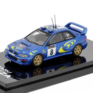 Subaru Impreza WRC 1997 #8 RAC Rally 1:64 - Hobby Japan Subaru Impreza WRC 1997 No.8 RAC Rallye - kovový model auta