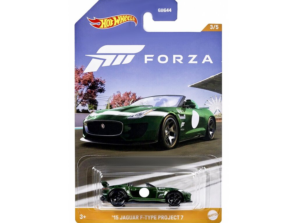Jaguar F-Type Project 7 2015 1:64 - Hot Wheels Jaguar F Type Project 7 Forza - model auta 1/64