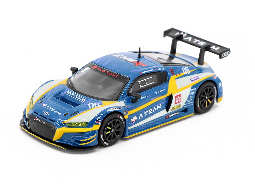Audi R8 LMS EVA RT Mark.06 X Works R8 1:64 - POP RACE Audi R8 LMS EVA RT 06 X Works R8 - kovový model auta 1/64