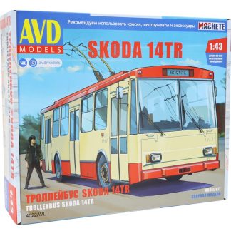 Škoda 14TR trolejbus 1:43 - AVD Skoda 14 TR - stavebnice AVD
