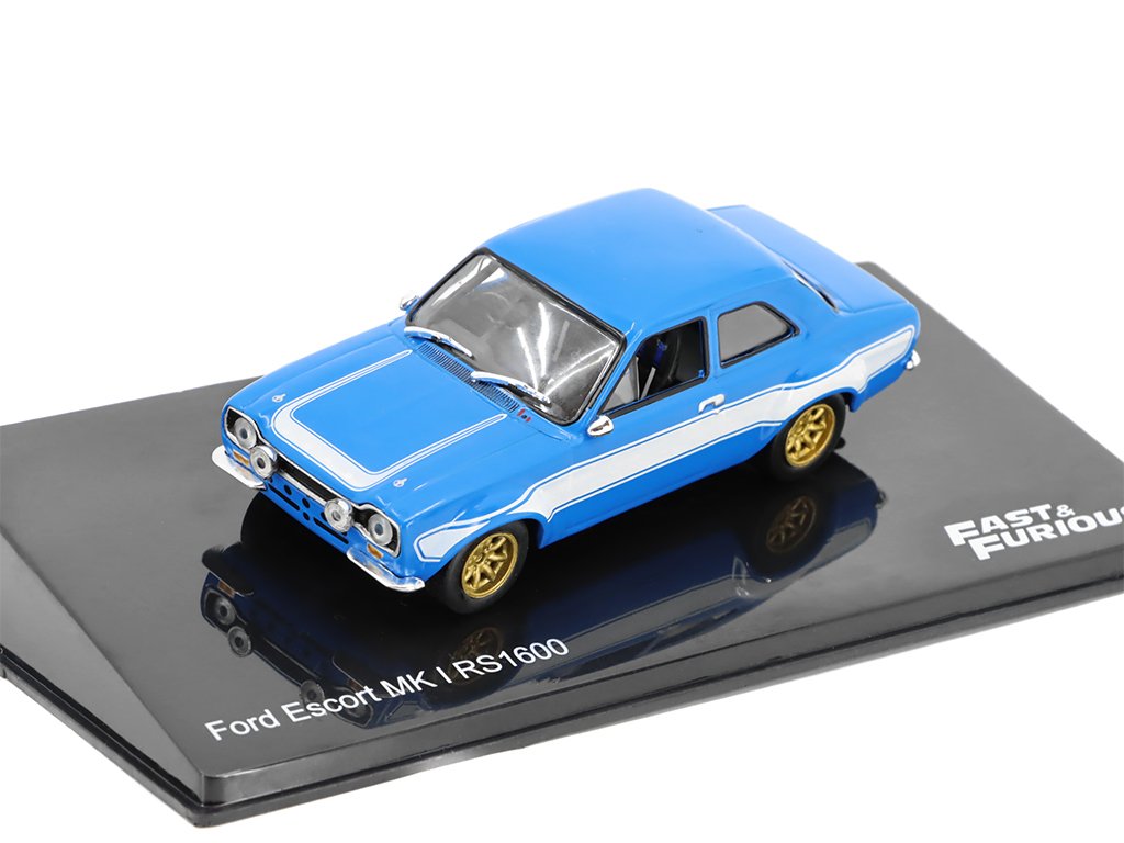 Ford Escort MK I RS1600 Rychle a Zběsile 1:43 - DeAgostini časopis s modelem Ford Escort MK 1 RS1600 Fast & Furious - kovový model auta