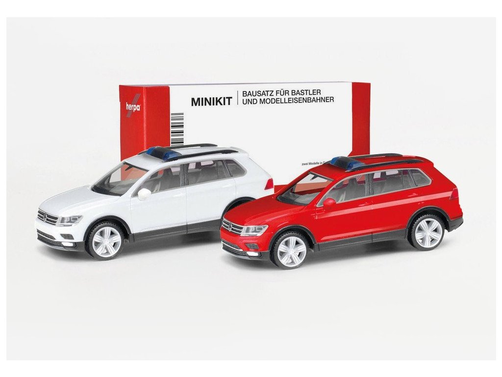 Sada 2ks: Volkswagen Tiguan minikit 1:87 - Herpa stavebnice Minikit 2x VW Tiguan - stavebnice KIT