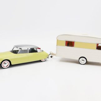 Citroen DS19 1960 + Caravan Digue Panoramic 1:18 - NOREV Citroen DS 19 1960 + Caravan - kovový model auta
