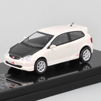 Honda Civic Type R EP3 2001 bílá 1:64 - PARAGON Models Honda Civic Type R EP3 2001 - kovový model auta 1/64