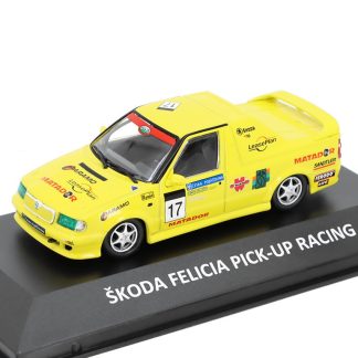 Škoda Felicia Pick-up Racing 1:43 - Kaleidoskop slavných vozů časopis s modelem #82 Škoda Felicia Pick-up Racing - kovový model auta 1/43