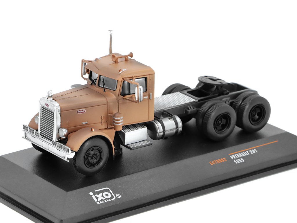 Peterbilt 281 1955 hnědá 1:64 - IXO Models Peterbilt 281 1955 - kovový model auta