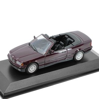 BMW 3-Series Cabriolet (E36) 1993 fialová 1:43 - MAXICHAMPS BMW 3-Series Cabriolet - kovový model auta
