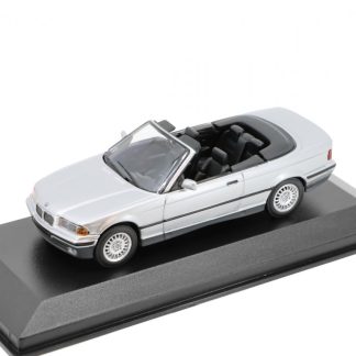 BMW 3-Series Cabriolet (E36) 1993 stříbrná 1:43 - MAXICHAMPS BMW 3-Series Cabriolet - kovový model auta