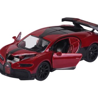 Bugatti Chiron Pur Sport červená 1:64 - Majorette Bugatti Chiron Pur Sport - sběratelský model