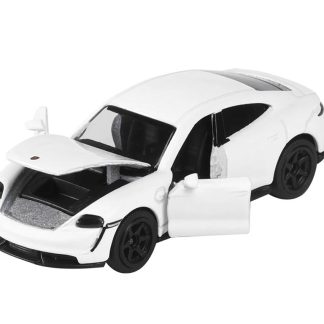 Porsche Taycan Turbo S bilá 1:64 - Majorette Porsche Taycan Turbo S - sběratelský model