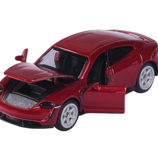 Porsche Taycan Turbo S červená 1:64 - Majorette Porsche Taycan Turbo S - sběratelský model
