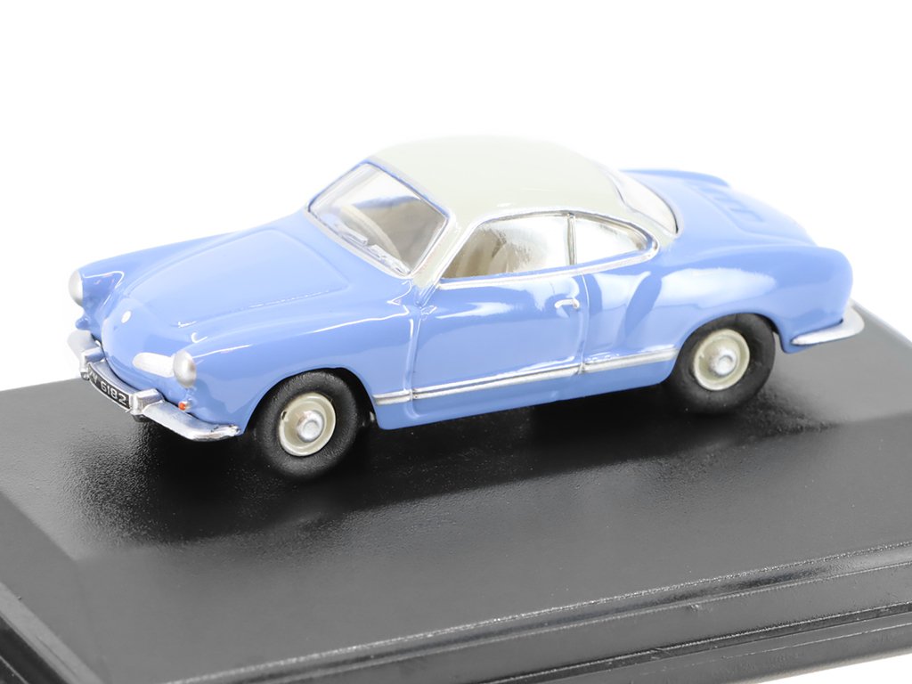 Volkswagen Karmann Ghia modrá 1:76 - Oxford VW Karmann Ghia - kovový model auta 1/76
