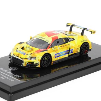 Audi R8 LMS 2019 #5 FIA Macau GT World Cup Team Phoenix 1:64 - PARAGON Models Audi R8 LMS 2019 No.5 FIA Macau GT World Cup Team Phoenix - kovový model auta 1/64