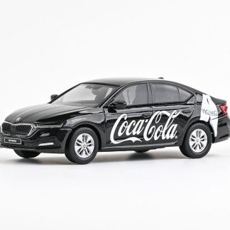 Škoda Octavia IV 2020 Coca-Cola Černá 1:43 - ABREX Škoda Octavia 4 Coca Cola - kovový model