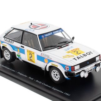 Talbot Sunbeam Lotus #2 Rally Codasur Argentina 1981 Fréquelin / Todt 1:24 - Hachette časopis s modelem Talbot Sunbeam Lotus No.2 Rally Codasur Argentina 1981 Fréquelin / Todt - kovový model auta