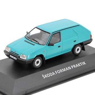 Škoda Forman Praktik 1:43 - Kaleidoskop slavných vozů časopis s modelem #84 Škoda Forman Praktik 1993 - kovový model auta 1/43