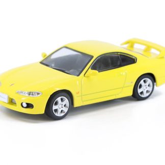 Nissan Silvia S15 LHD žlutá 1:64 - BM Creations Nissan Silvia S 15 Left Hand Drive - kovový model auta