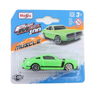 Ford Mustang Boss 302 zelený 1:64 - Maisto Ford Mustang Boss 302 2013 - kovový model auta