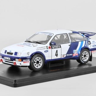 Ford Sierra RS Cosworth #4 Rally 1000 Lakes S.Blomqvist/ B.Melander 1988 1:24 - IXO Models BAZAROVÉ ZBOŽÍ Ford Sierra RS Cosworth No. 4 Rallye WM Finland Blomqvist Melander 1/24 - kovový model auta