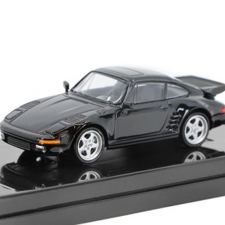 RUF BTR Slantnose 1986 černá 1:64 - PARAGON Models Porsche 911 930 RUF BTR Slantnose - kovový model auta 1/64