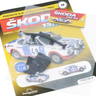 Škoda 130 RS 1:8 - časopis #18 se stavebnicí Škoda 130 RS 1:8 - časopis #18 se stavebnicí