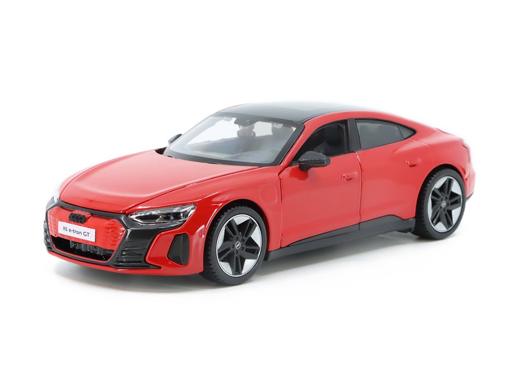 Audi RS e-tron GT 2022 červená 1:25 - Maisto Audi R S etron G T - kovový model auta 1/25