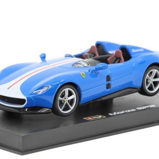 Ferrari Monza SP2 modrá / bílá 1:43 - Bburago Ferrari SP2 - kovový model auta
