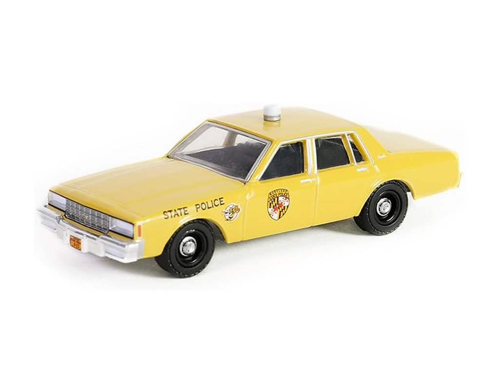 Chevrolet Impala Státní Policie 1983 1:64 - GreenLight Chevrolet Impala State Police - kovový model 1/64
