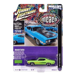 Ford Torino Cobra 1971 1:64 - Johnny Lightning Ford Torino Cobra MCACN - sběratelský model autá 1/64