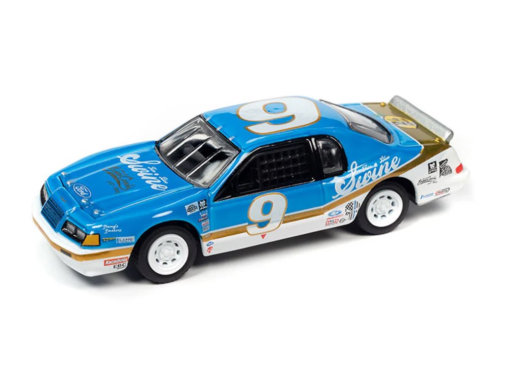 Ford Thunderbird #9 Stock Car 1986 1:64 - Johnny Lightning Ford Thunderbird No.9 Racing 24h of Lemons 1986 Stock Car - sběratelský model auta