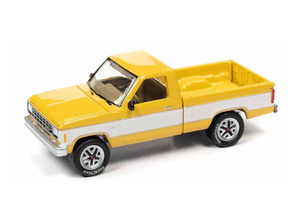 Ford Ranger XL 1983 žlutá 1:64 - Johnny Lightning Ford Ranger X L - sběratelský model autá 1/64