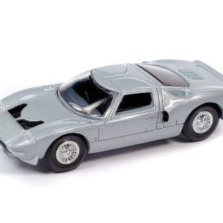 Ford GT40 MK1 1965 šedá 1:64 - Auto World Ford Mustang GT 40 MKI 1965 - kovový model auta 1/64