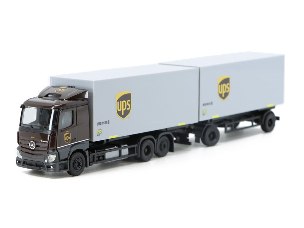 Mercedes-Benz Acros CS HZ UPS 1:87 - Herpa Mercedes Acros CS HZ UPS - sběratelský model 1/87