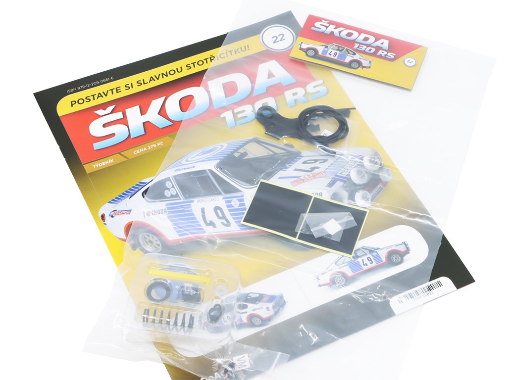 Škoda 130 RS 1:8 - časopis #22 se stavebnicí Škoda 130 RS 1:8 - časopis #22 se stavebnicí