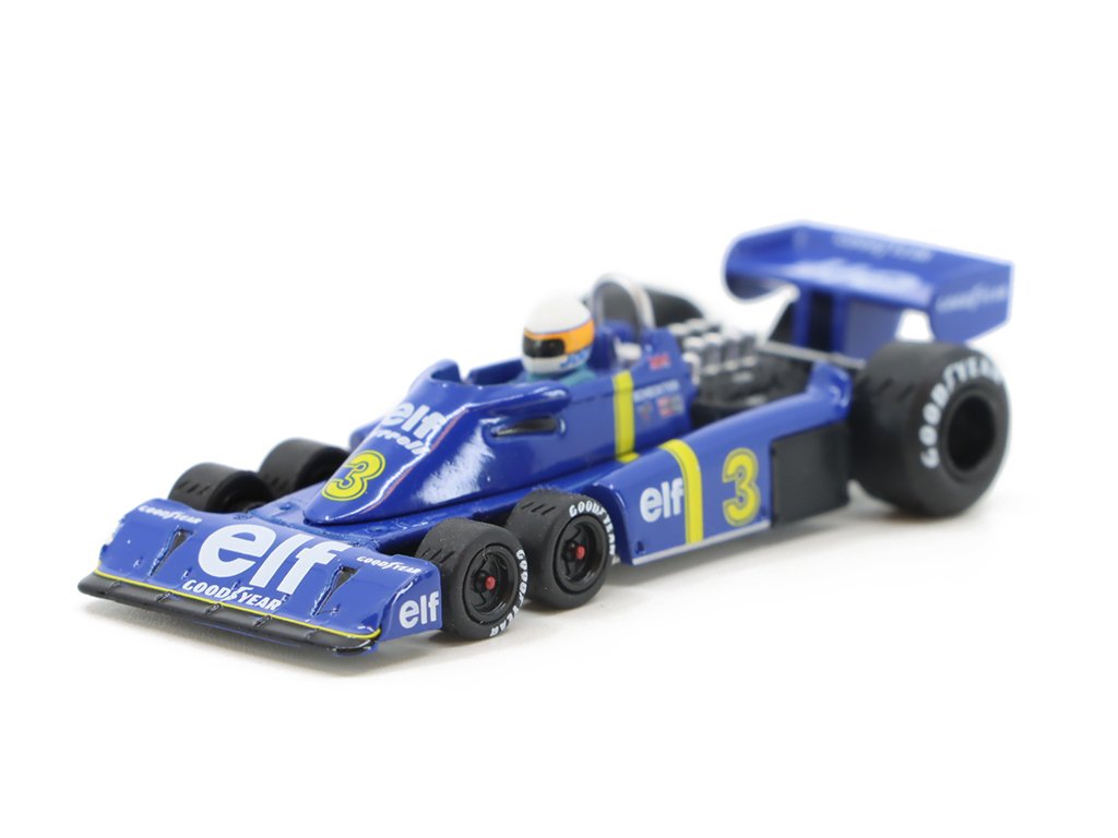 Tyrrell P34 #3 J. Scheckter 1976 Swedish GP Winner 1:64 - MiniGT Tyrrell P 34 No. 3 Jody Scheckter - kovový model auta 1/64