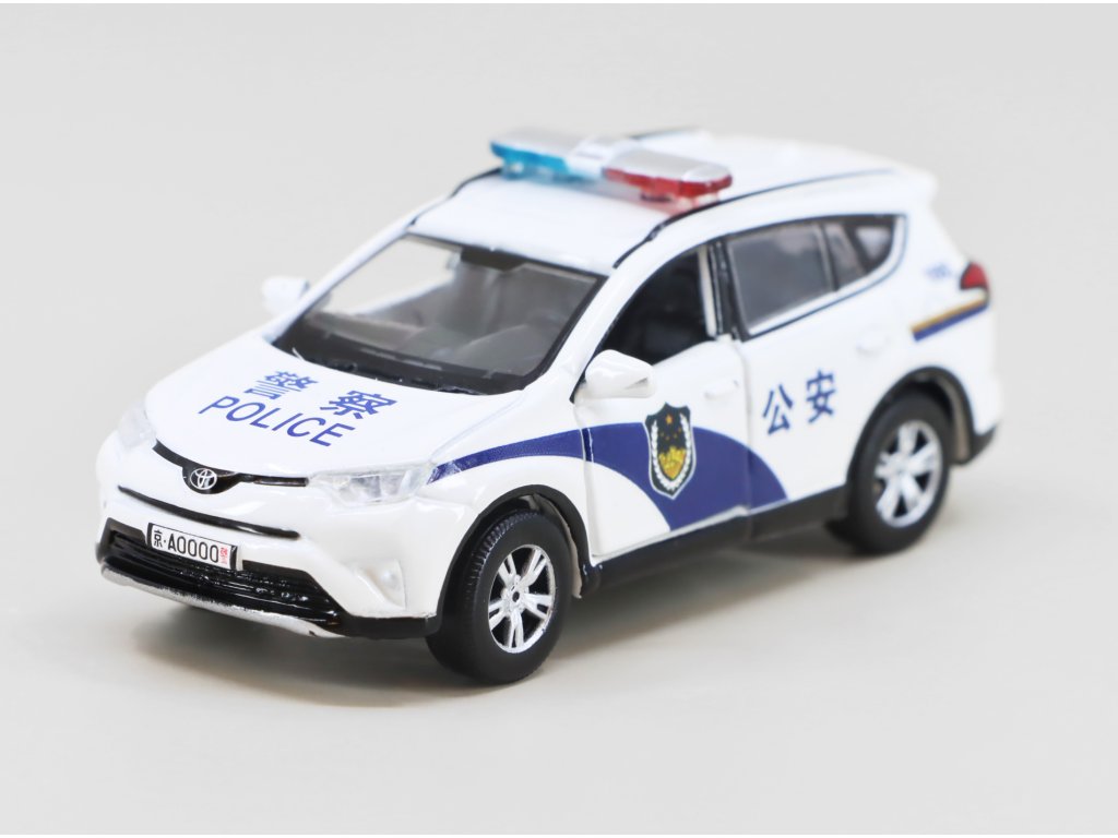Toyota Rav4 Beijing Police 1:64 - Tiny Toys Toyota Rav 4 Pekingská Policie 1:64 - sběratelský model 1/64