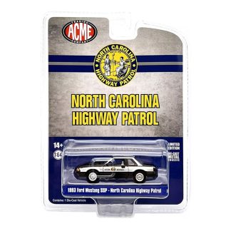 Ford Mustang SSP North Carolina Highway Patrol 1991 1:64 - Greenlight Ford-Mustang SSP Policie - kovový model auta 1/64