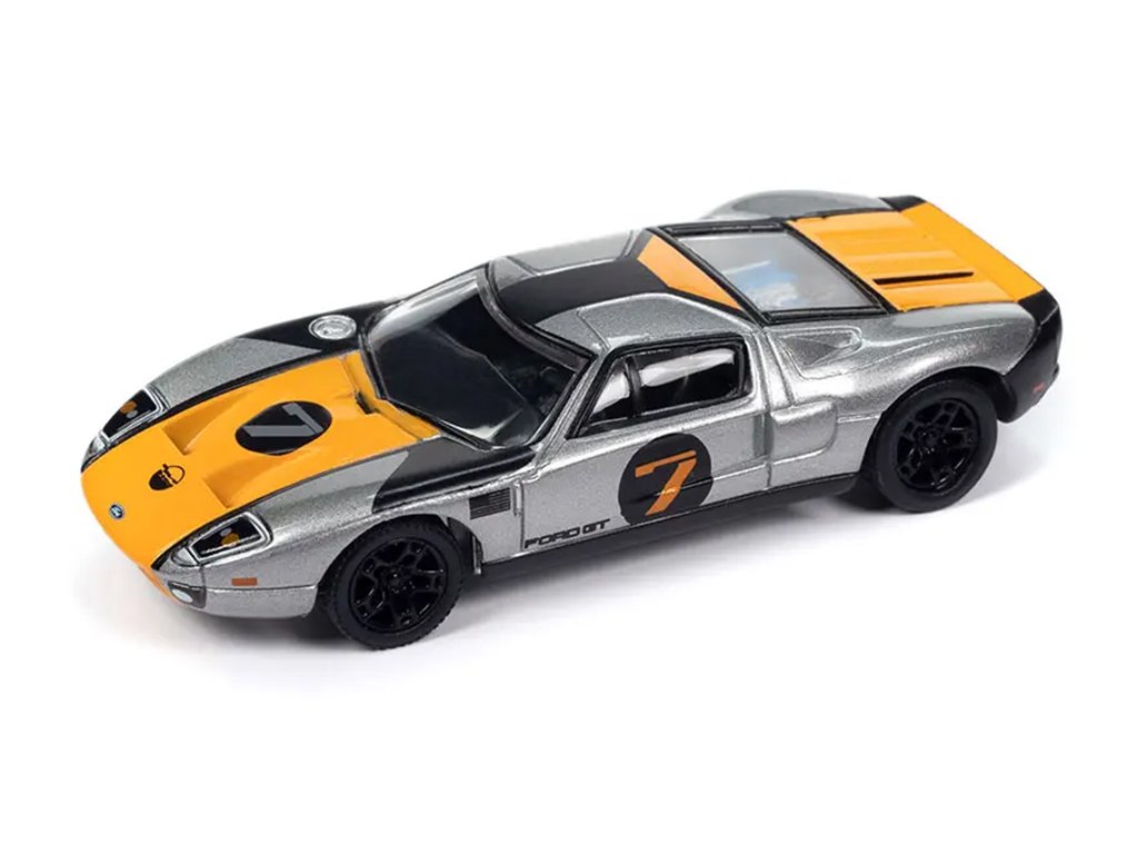 Ford GT #7 2005 1:64 - Johnny Lightning Ford No.7 GT - sběratelský model autá 1/64