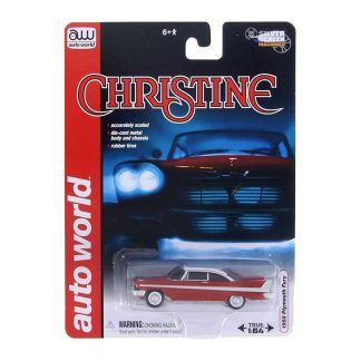 Plymouth Fury z filmu Christine 1958 1:64 - Auto World Plymouth Fury from the movie Christine - kovový model auta 1/64