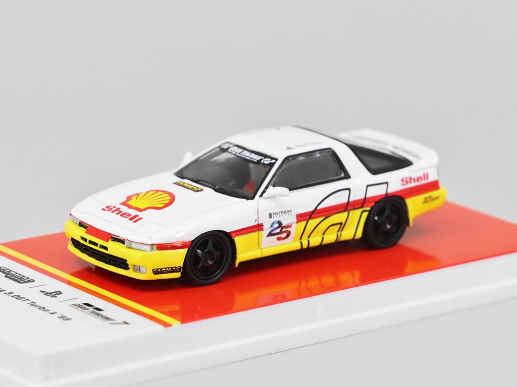 Toyota Supra 3.0GT Turbo A 88 #25 1:64 - Tarmac models Toyota Supra 3.0GT Turbo A 88 No. 25 - kovový model auta